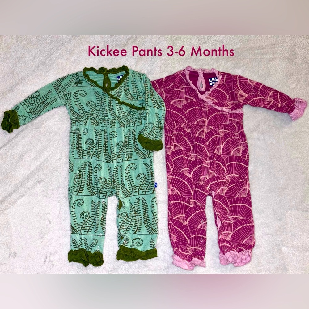 Kickee Pants 3-6 Months Coveralls Jumper Outfits Baby Girl